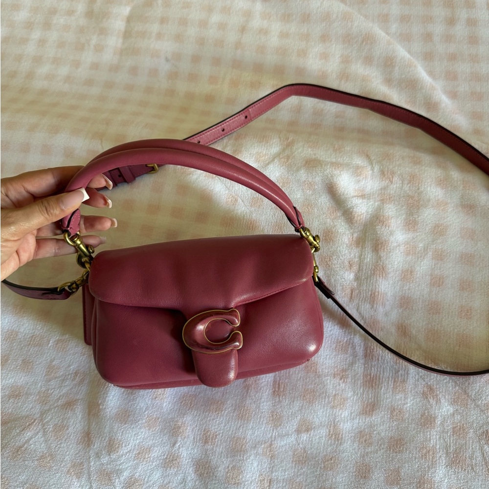 coach pillow tabby with crossbody strap